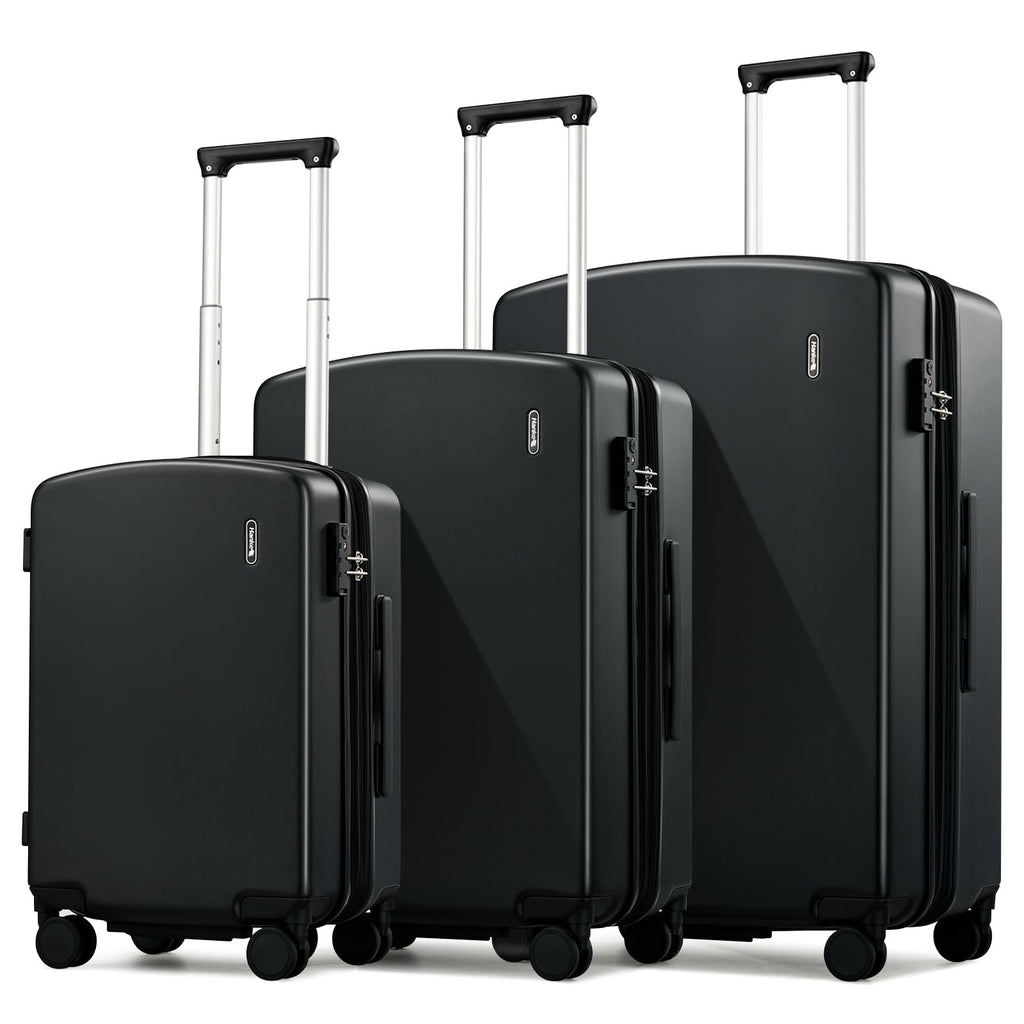 Hanke 3 Piece Luggage Set 20/24/28 Inch Expandable Hard Shell Suitcase with Spinner Wheels