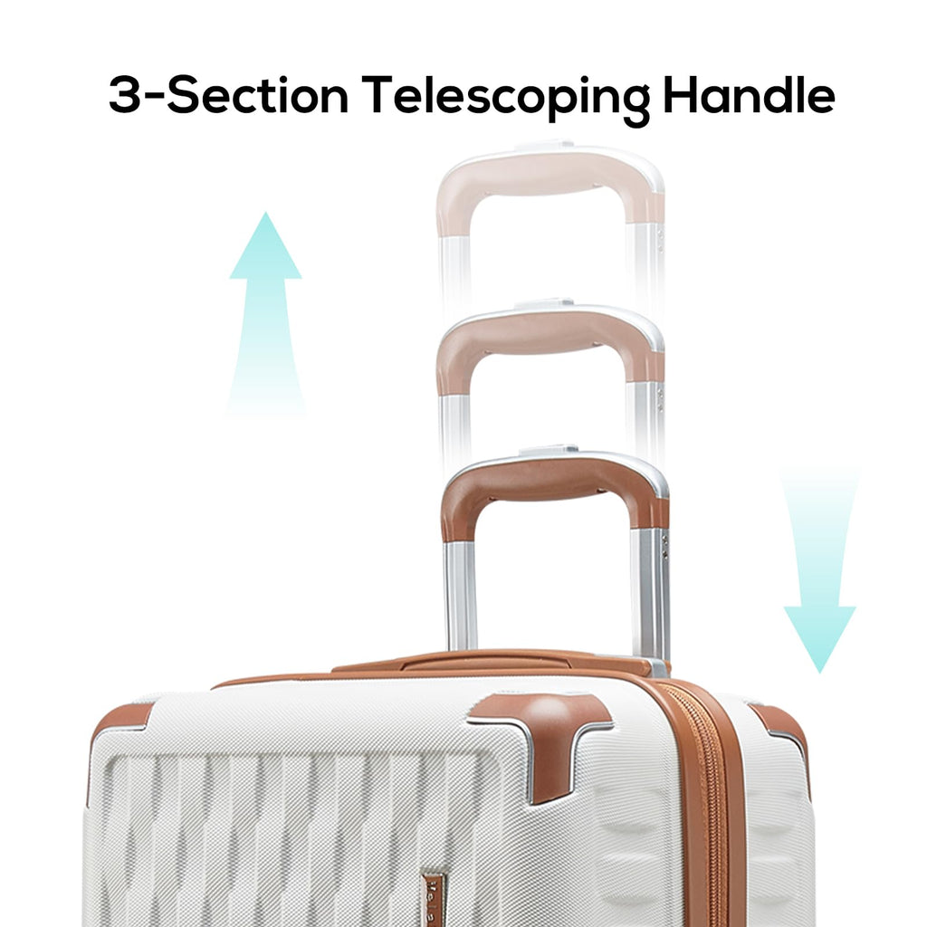 Melalenia 10 Piece Luggage Set 20/24/28" Hard Shell Suitcase with Spinner Wheels, TSA Locks & Travel Accessories Kit