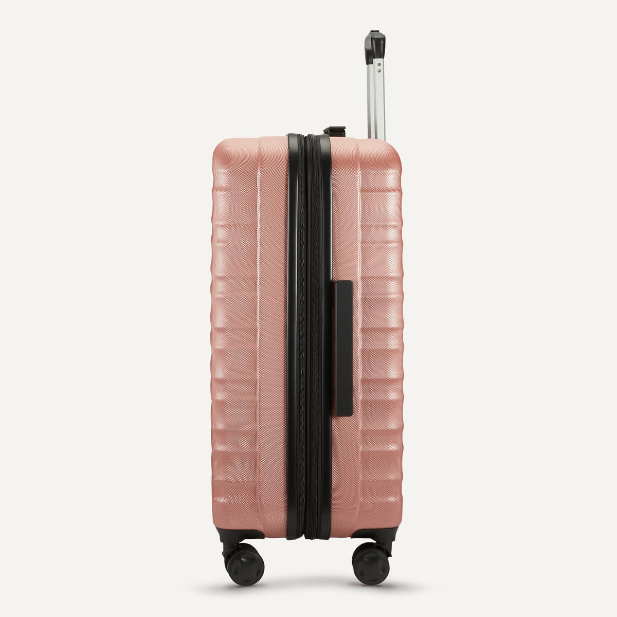 Amazon Basics 2-Piece Hardshell Luggage Set 21" 30" Expandable Travel Suitcases Scratch-Resistant Rose Gold
