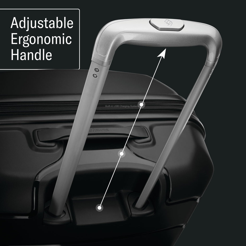 Samsonite Freeform Hardside Carry-On Luggage with Spinner Wheels, TSA Lock, Expandable 21" White/Grey Suitcase