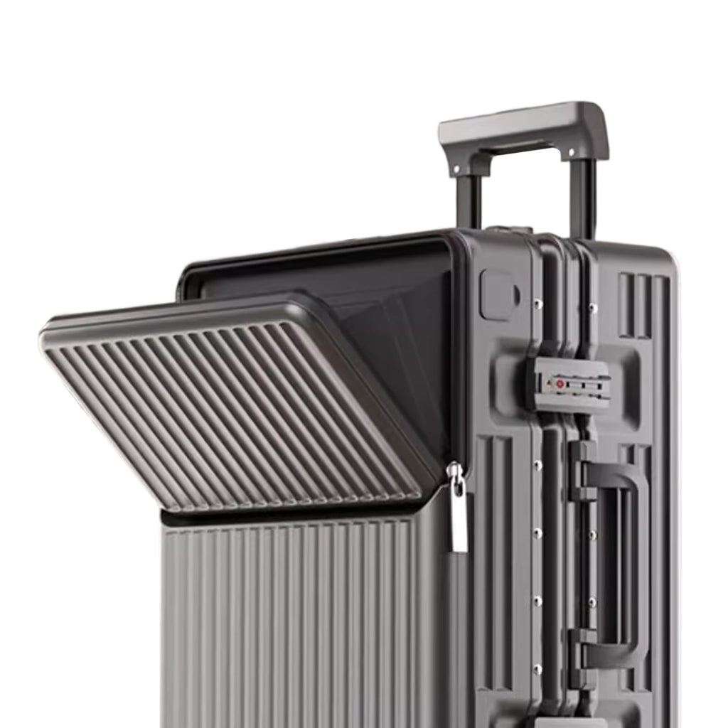AIWEINY 20 Inch Carry On Suitcase Zipperless Luggage Polycarbonate Aluminum Hard Shell Expandable with Spinner Wheels