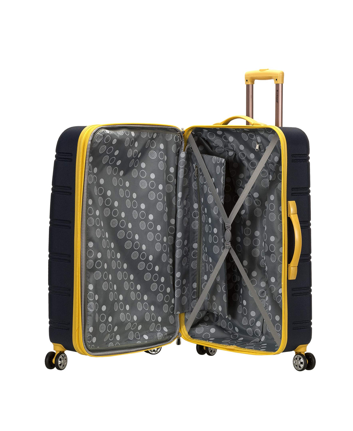 Rockland Melbourne 2-Piece Hardside Expandable Spinner Luggage Set, Navy (20/28)