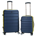 Rockland Melbourne 2-Piece Hardside Expandable Spinner Luggage Set, Navy (20/28)